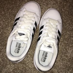 black and white adidas shoes